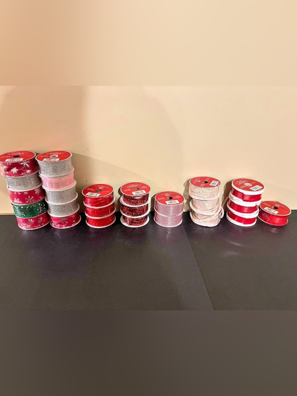 Celebrations In Holiday Wired Ribbon  (25 rolls)